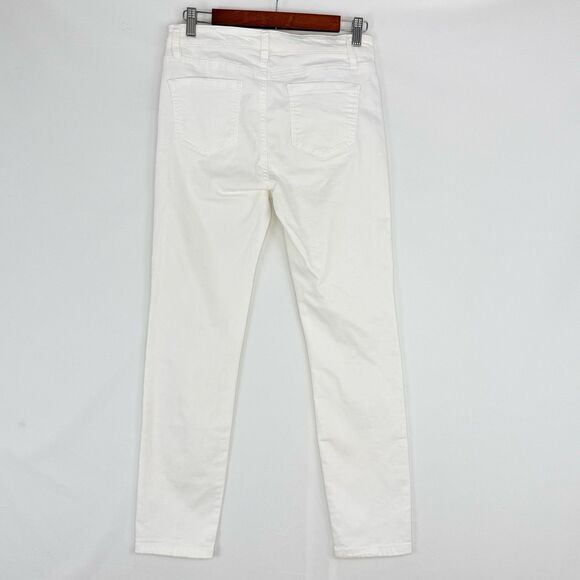 Buffalo David Bitton Jeans Womens 6/28 White Mid-Rise Stretch Soft Ankle Grazer - Picture 4 of 16